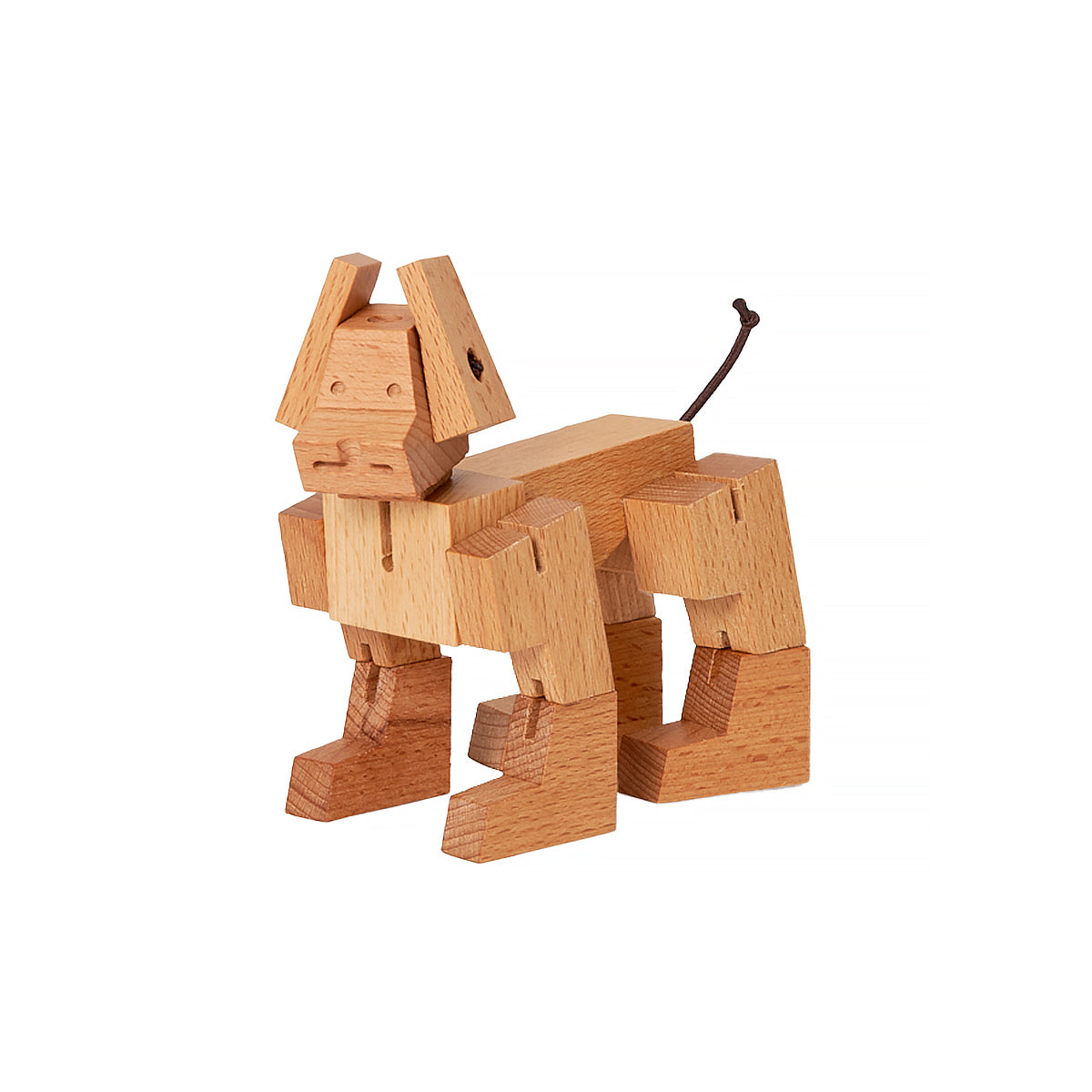 Cubebot milo small natural standing white background