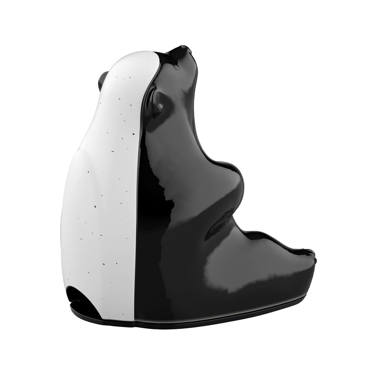 Rear view of Collins ceramic honey badger incense holder