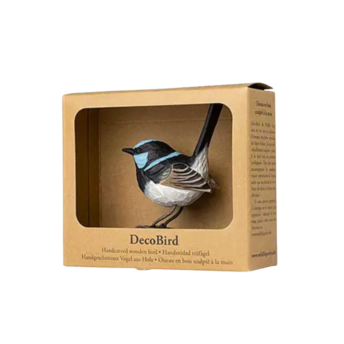 Wildlife Garden Deco Bird Small Superb Fairy Wren in packaging