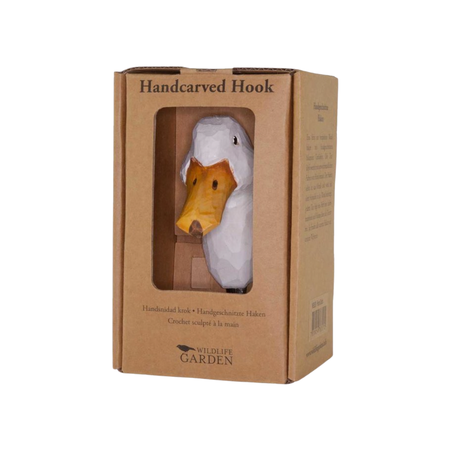 Wildlife Garden Wall Hook Duck in packaging box