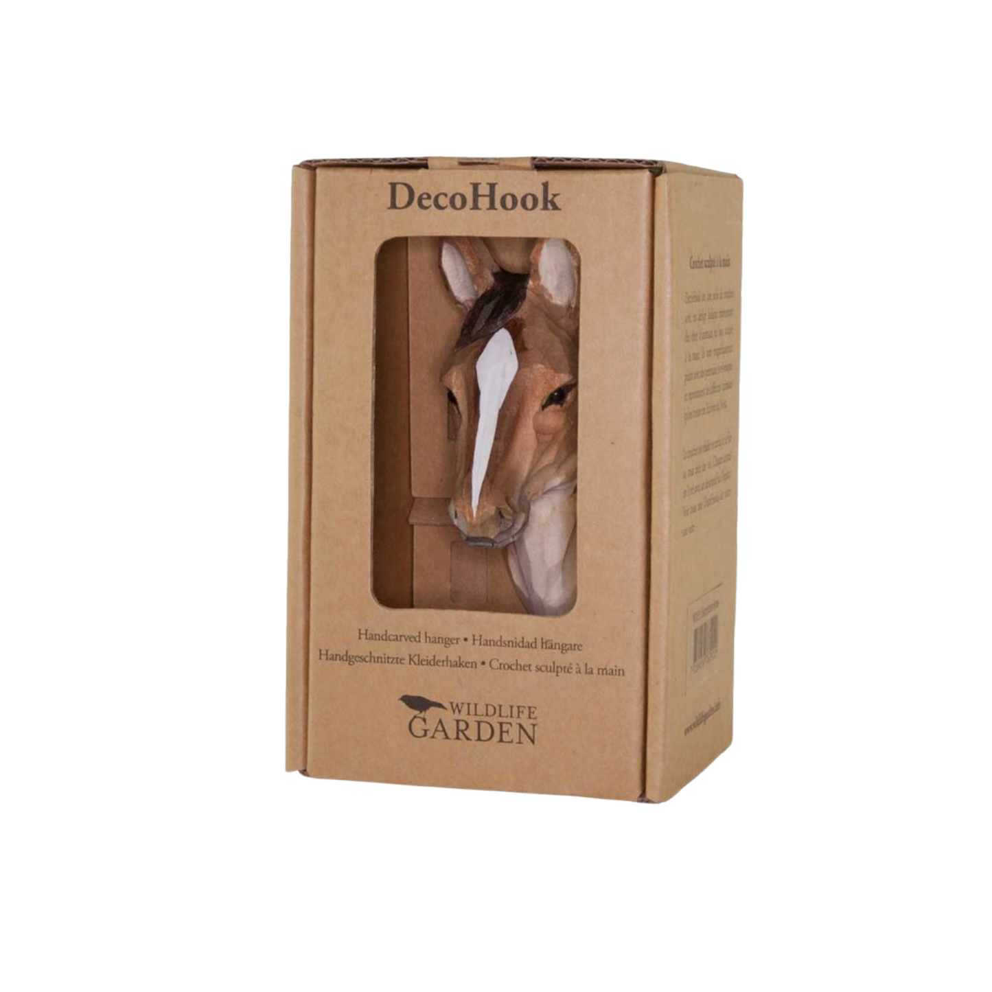 Wildlife Garden Wall Hook Horse in packaging box