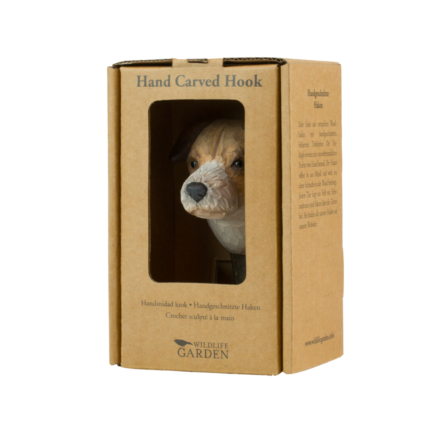 Wildlife Garden Wall Hook Jack Russell in packing box