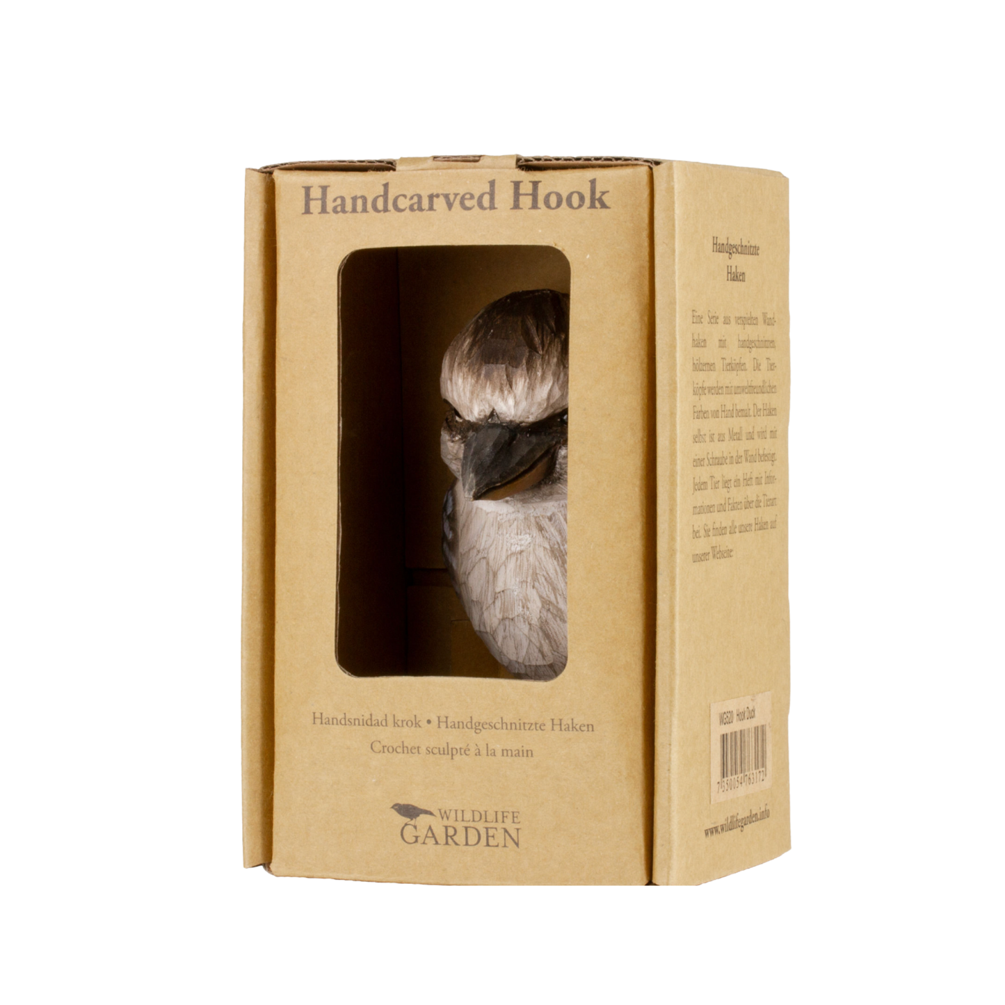 Wildlife Garden Wall Hook Kookaburra in packaging