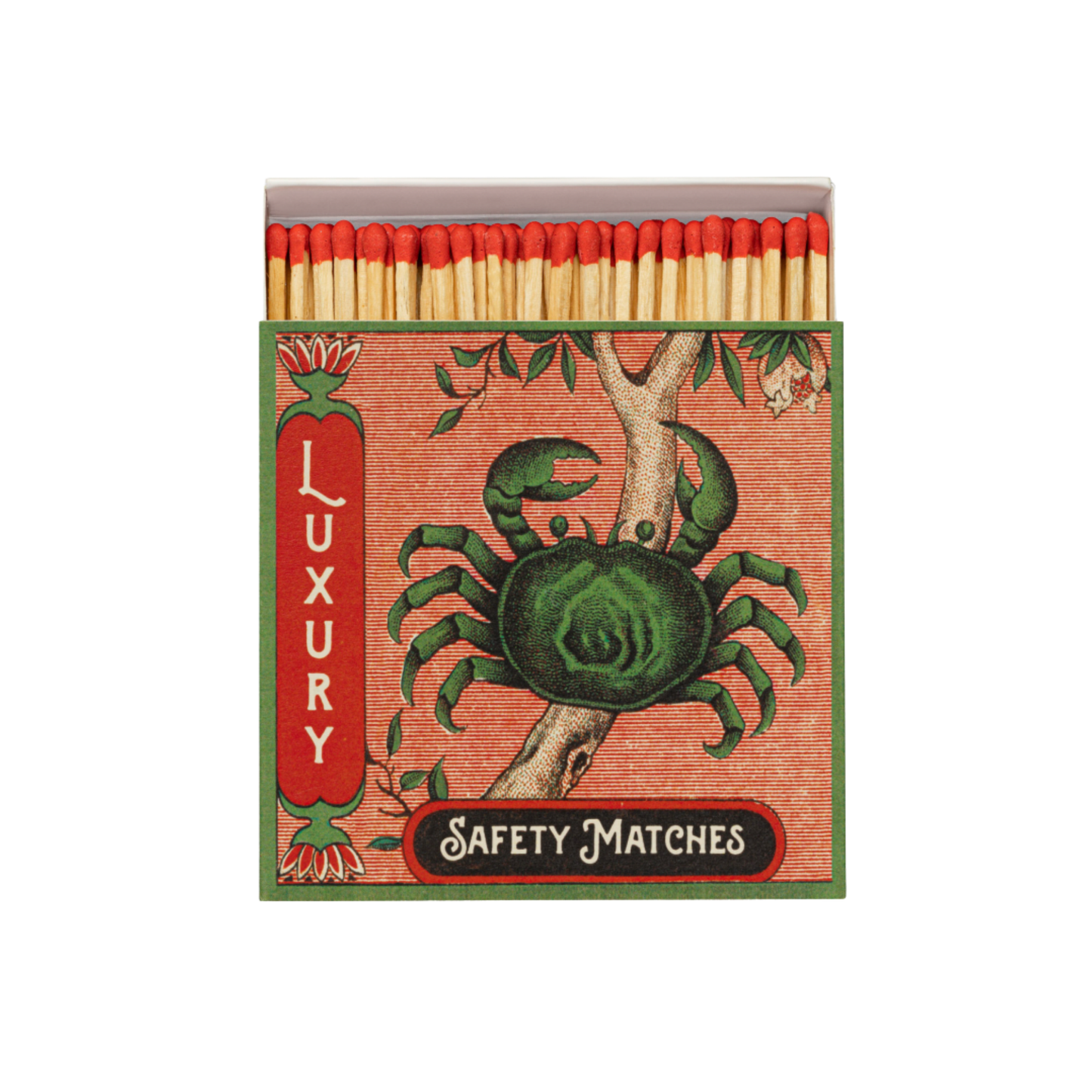 Luxury matches cat lover sardines matches front angled view