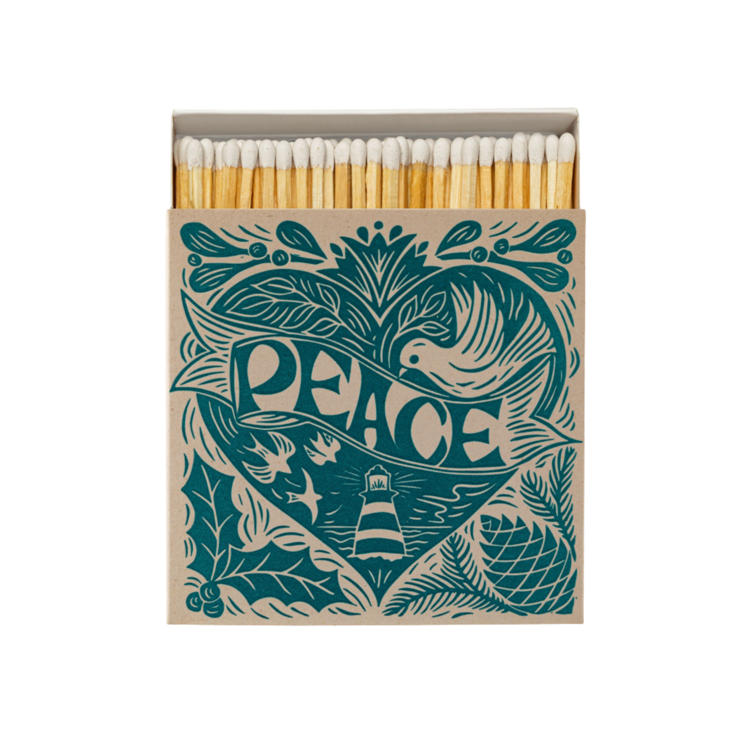 Luxury matches peace matches front view with matches poking out