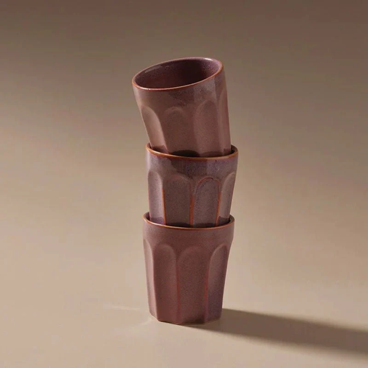Stack of 3 Rouge latte mug