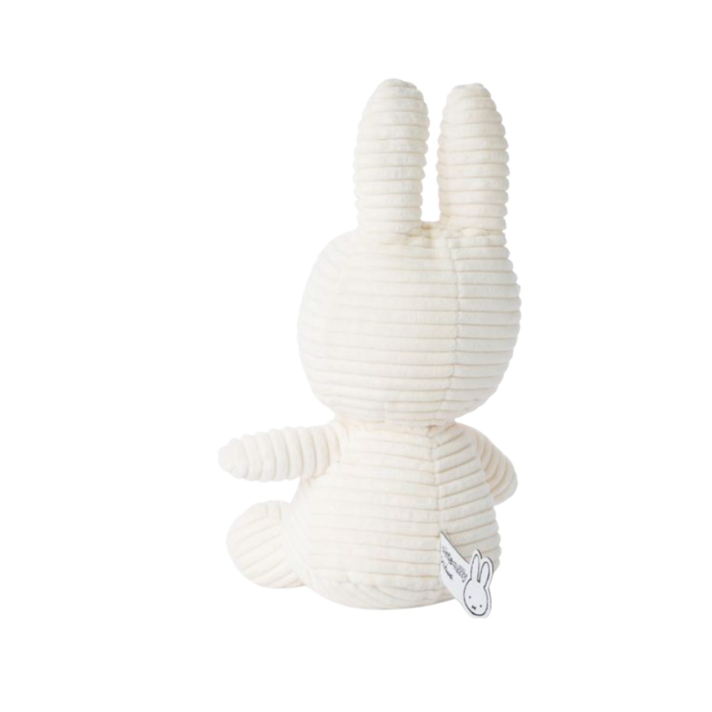 Sitting Miffy 23cm offwhite corduroy back view