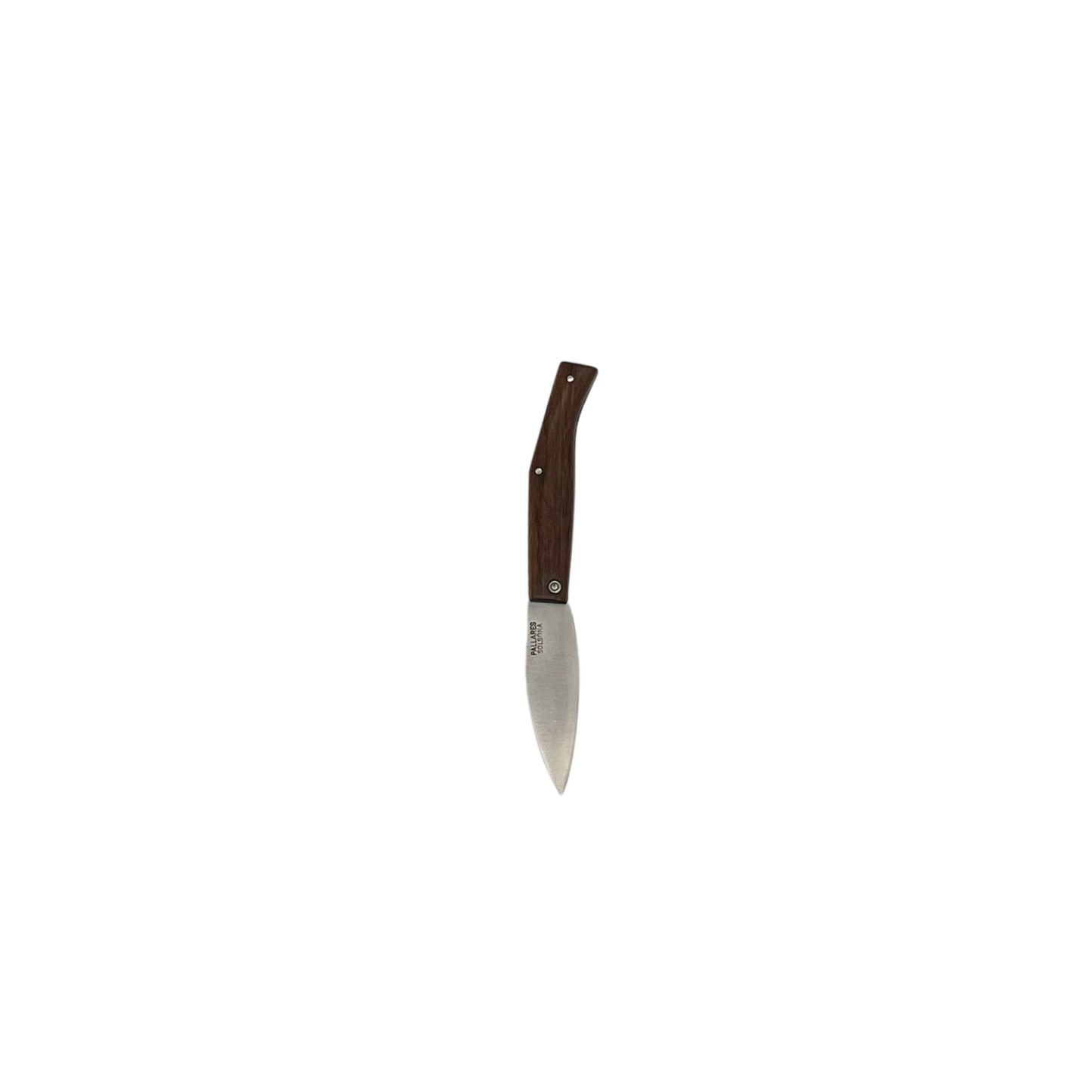 Pallares Solsona carbon steel pocket knife 8cm with rose wood handle open
