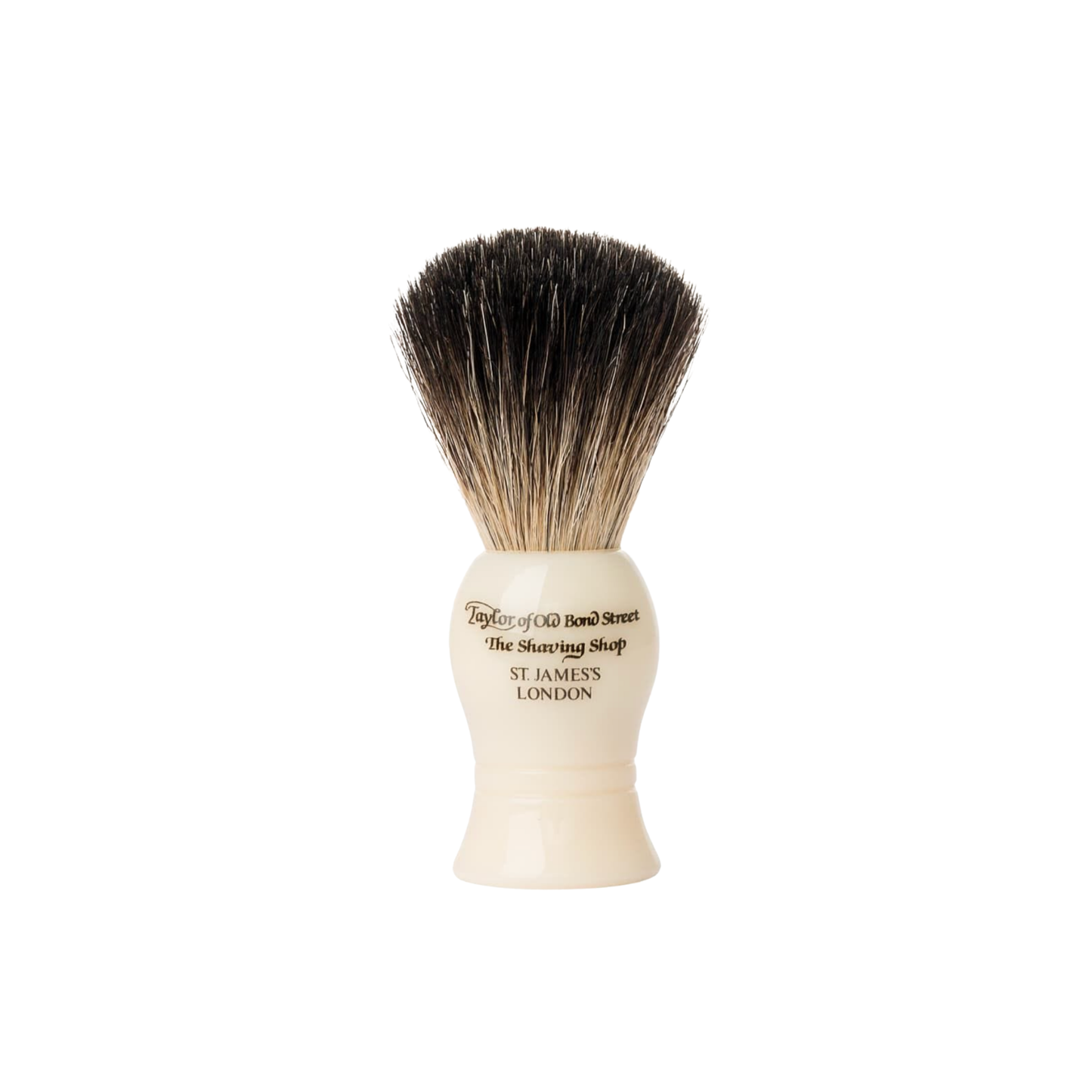 Close up of shaving brush front view