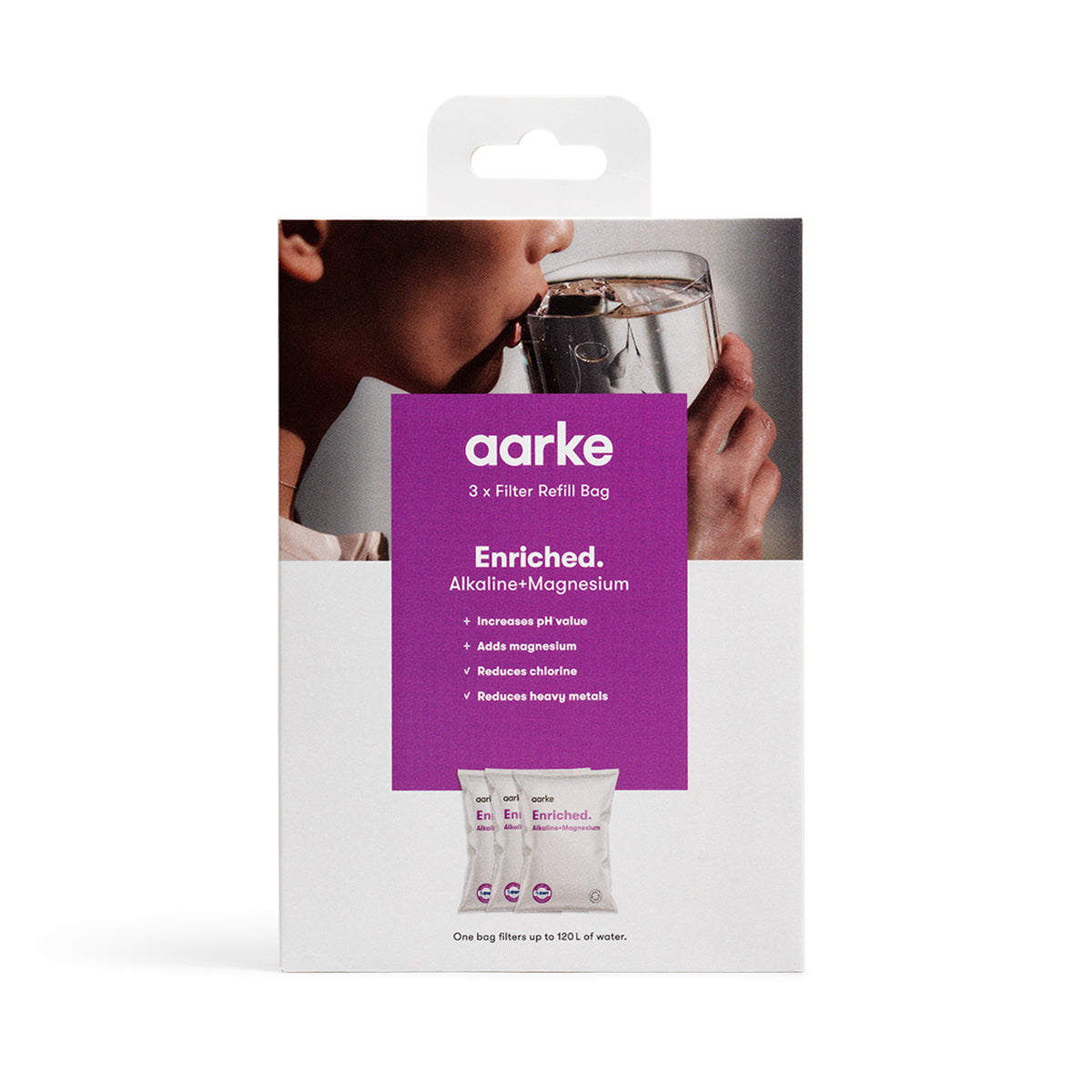 Refill pack enriched version for use with the Aarke Purifier jug