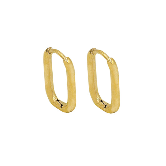 AEC Paris Zoya Gold earrings on white background