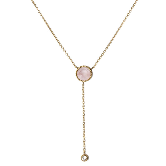 AEC Paris Sunna watermelon quartz necklace on white background
