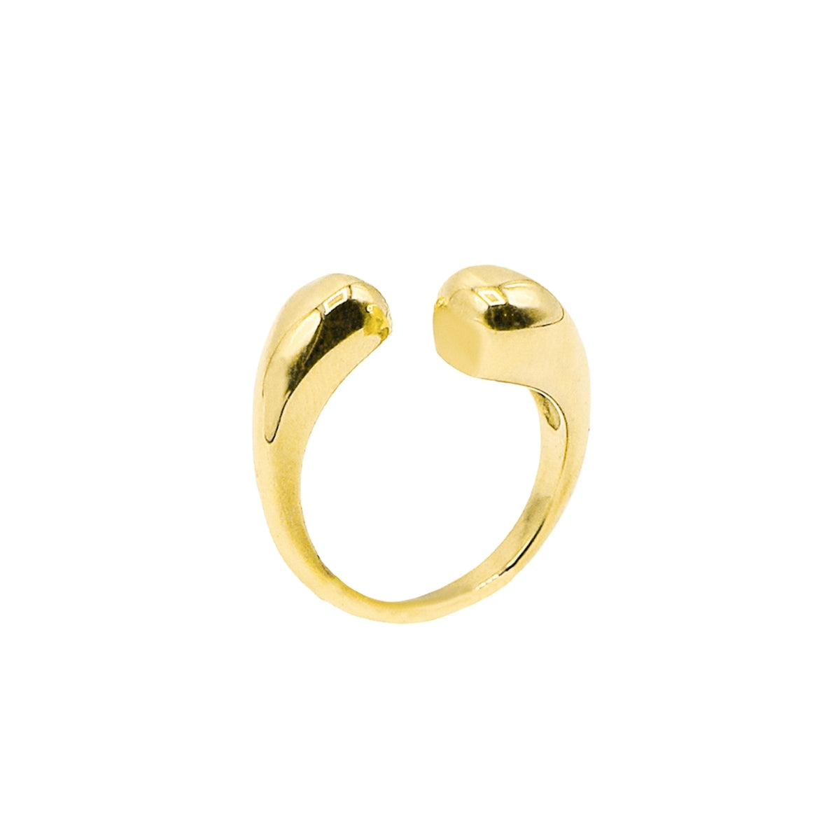 AEC Paris Irene Gold size 5-7 ring on white background