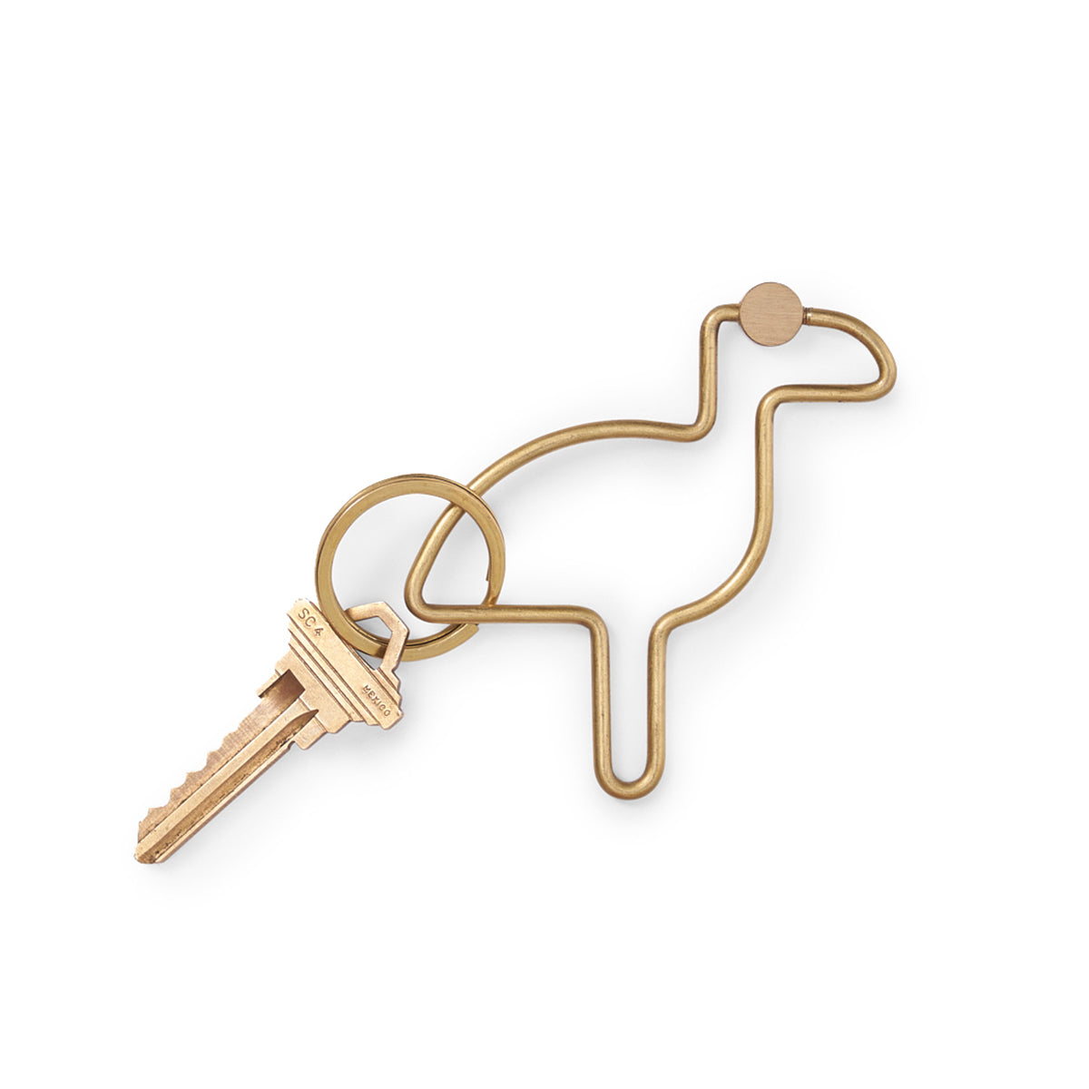 Areaware bird animal keyring white background