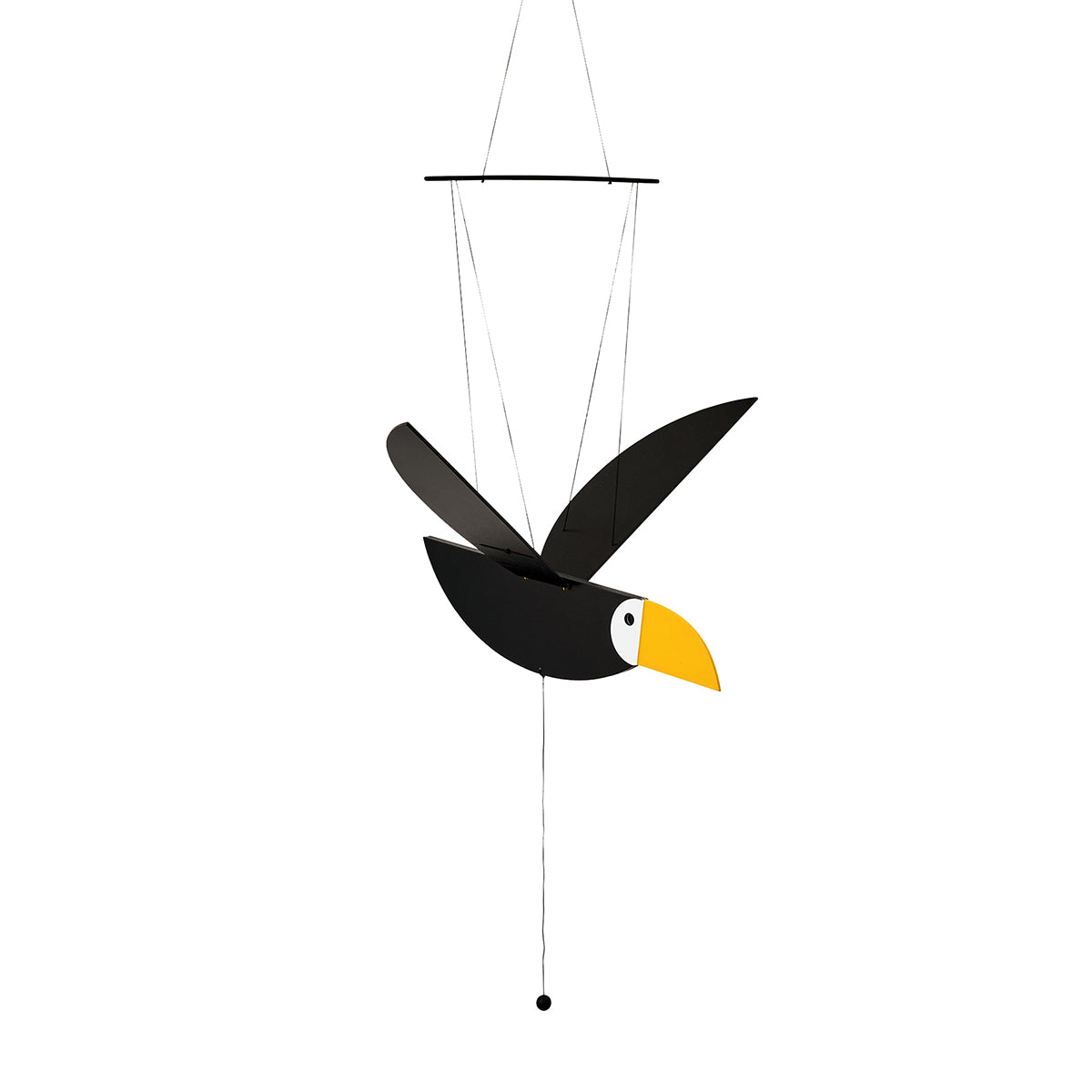 Areaware Toucan Mobile flying white background