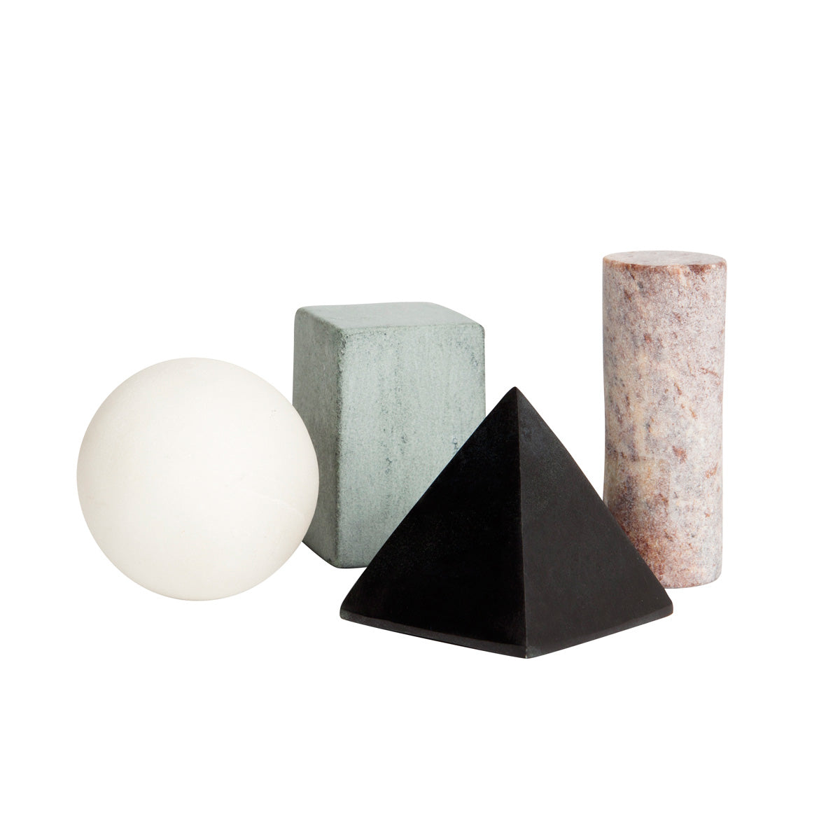 Areaware drink rock whiskey stones in cluster on white background