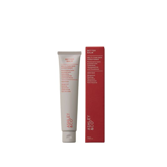 Ashley and Co 'Better Balm' skin conditioner in dew bud fragrance.