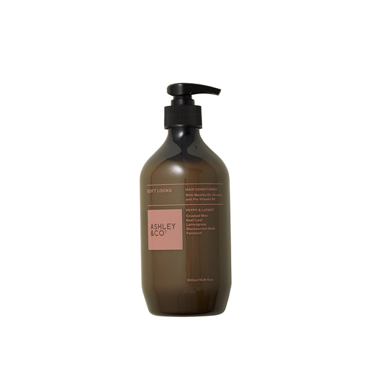 Ashley and Co "Soft Locks' hair conditioner in Peppy and Lucent scent.