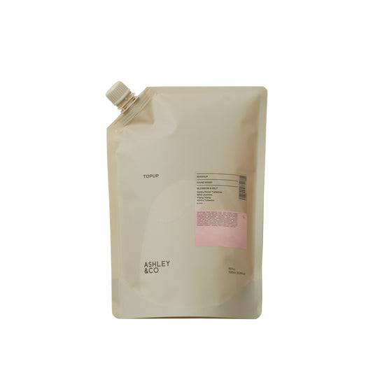 Ashley and Co 'Washup' handwash top up sachet in blossom and gilt. 