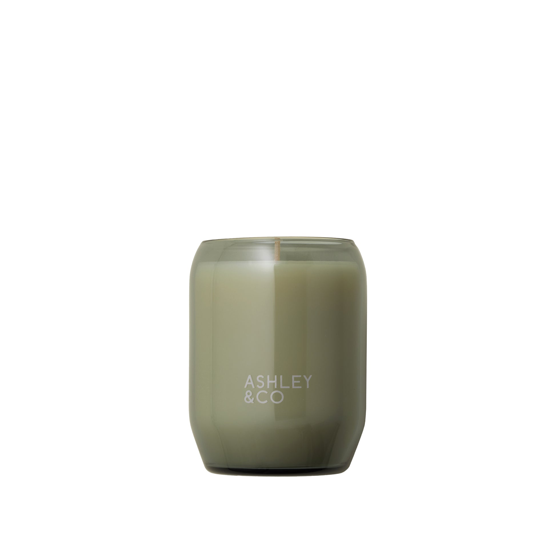 Ashley and Co 'Waxed Perfume' scented candle in blossom and gilt fragrance, close up shot.