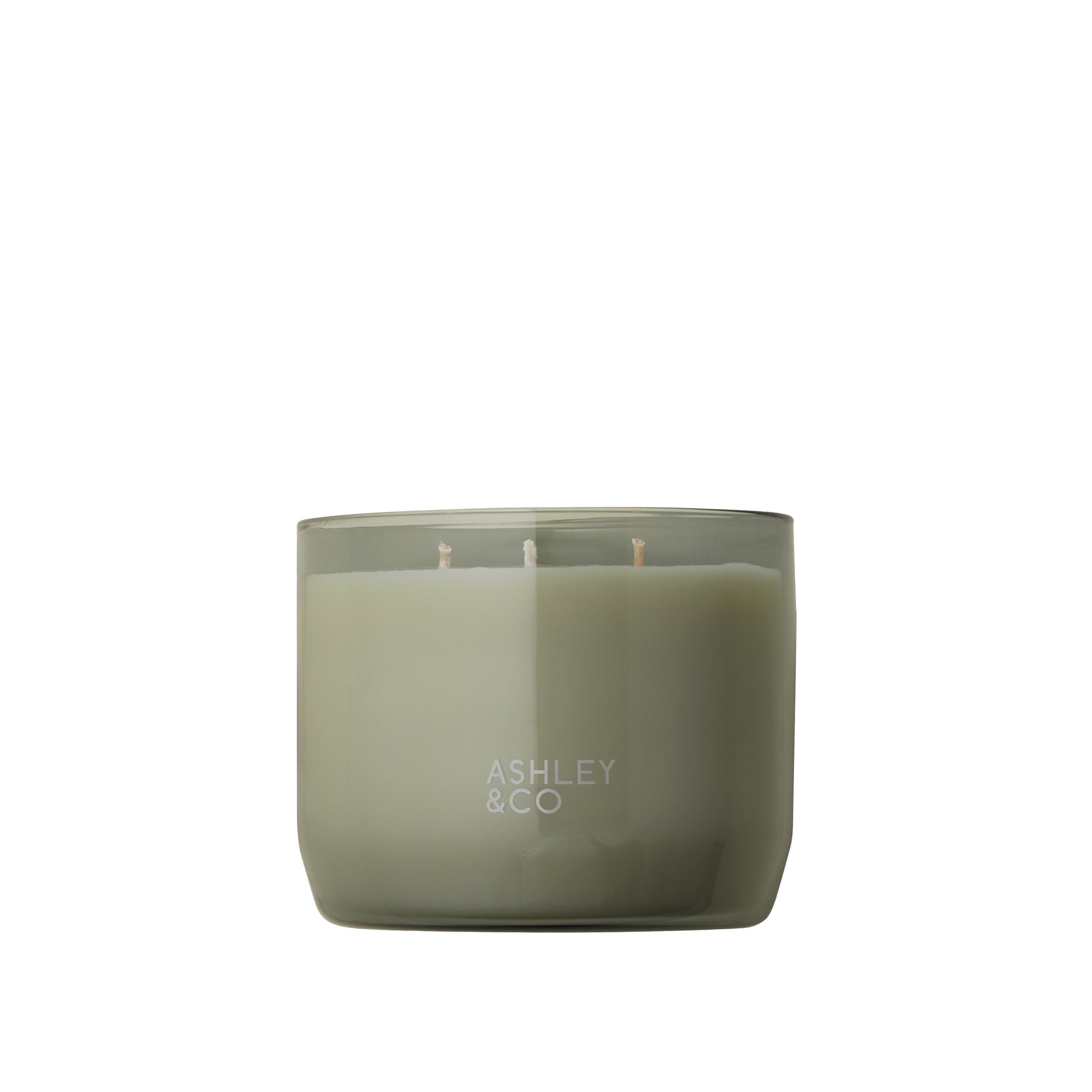 Ashley and Co 'Waxed Perfume' scented candle in blossom and gilt fragrance without the lid.