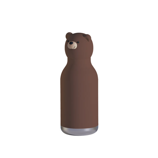 Image of Bear Bestie Bottle by Asobu with brown fur