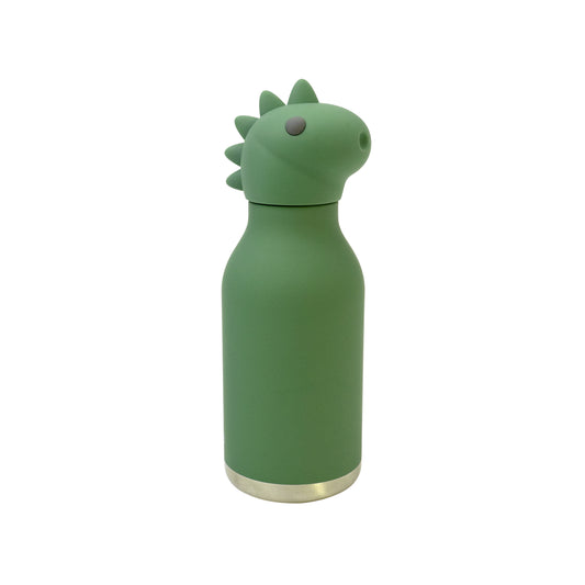 Image of Dino Bestie Bottle by Asobu, shown from the side.