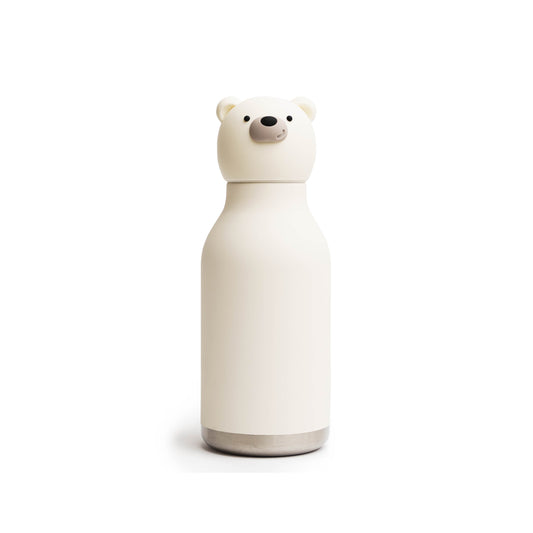 Image of Polar Bear Bestie Bottle by Asobu, shown from the front.