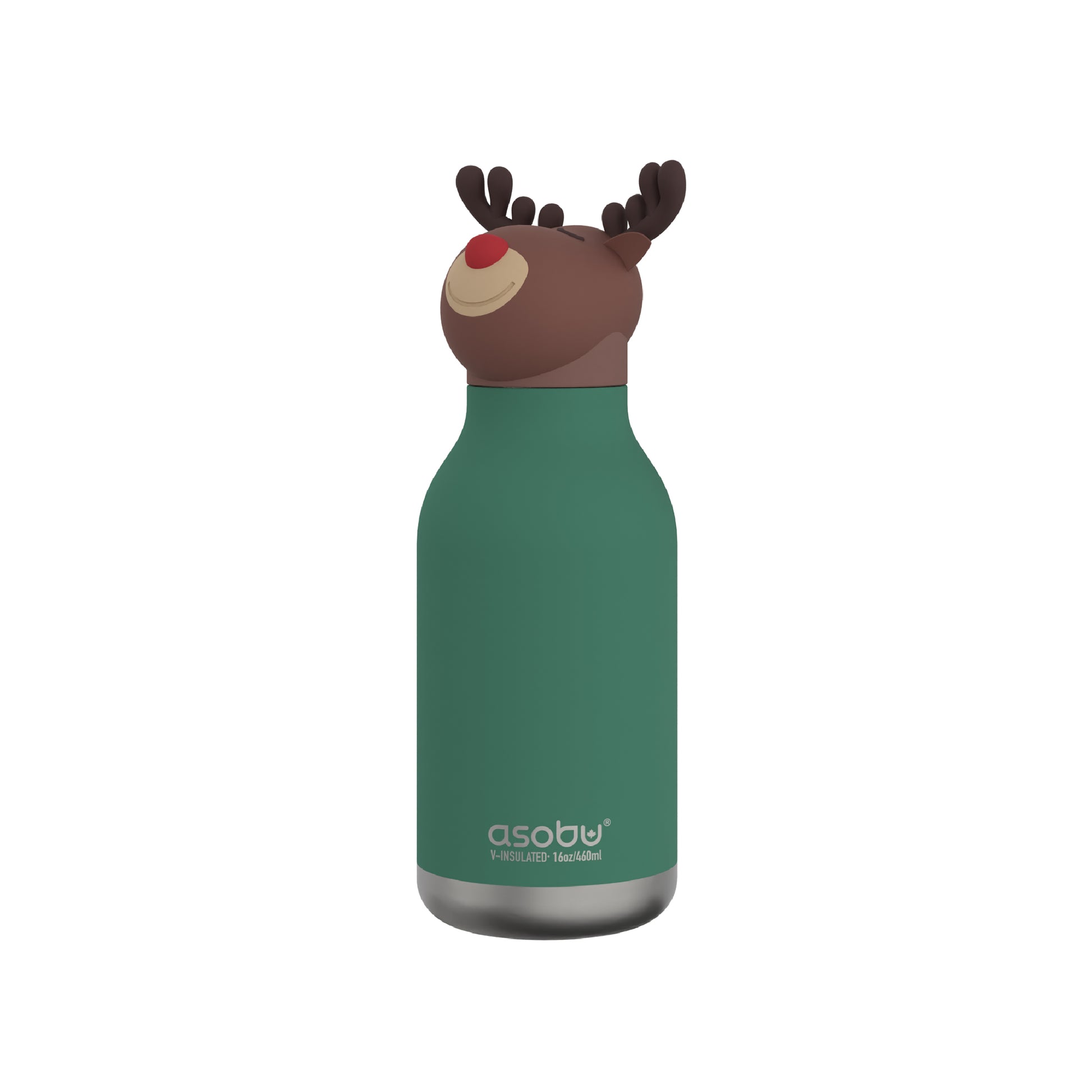 Side view of Reindeer Bestie Bottle by Asobu