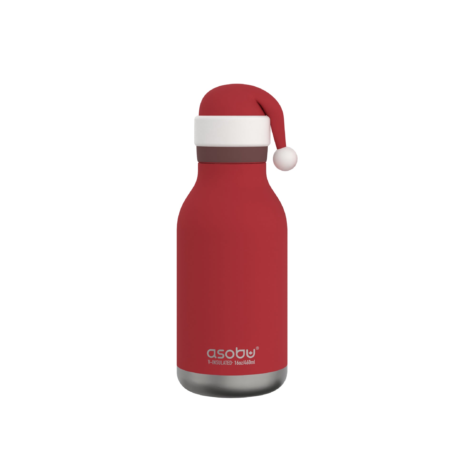 Front view of Santa Bestie Bottle by Asobu