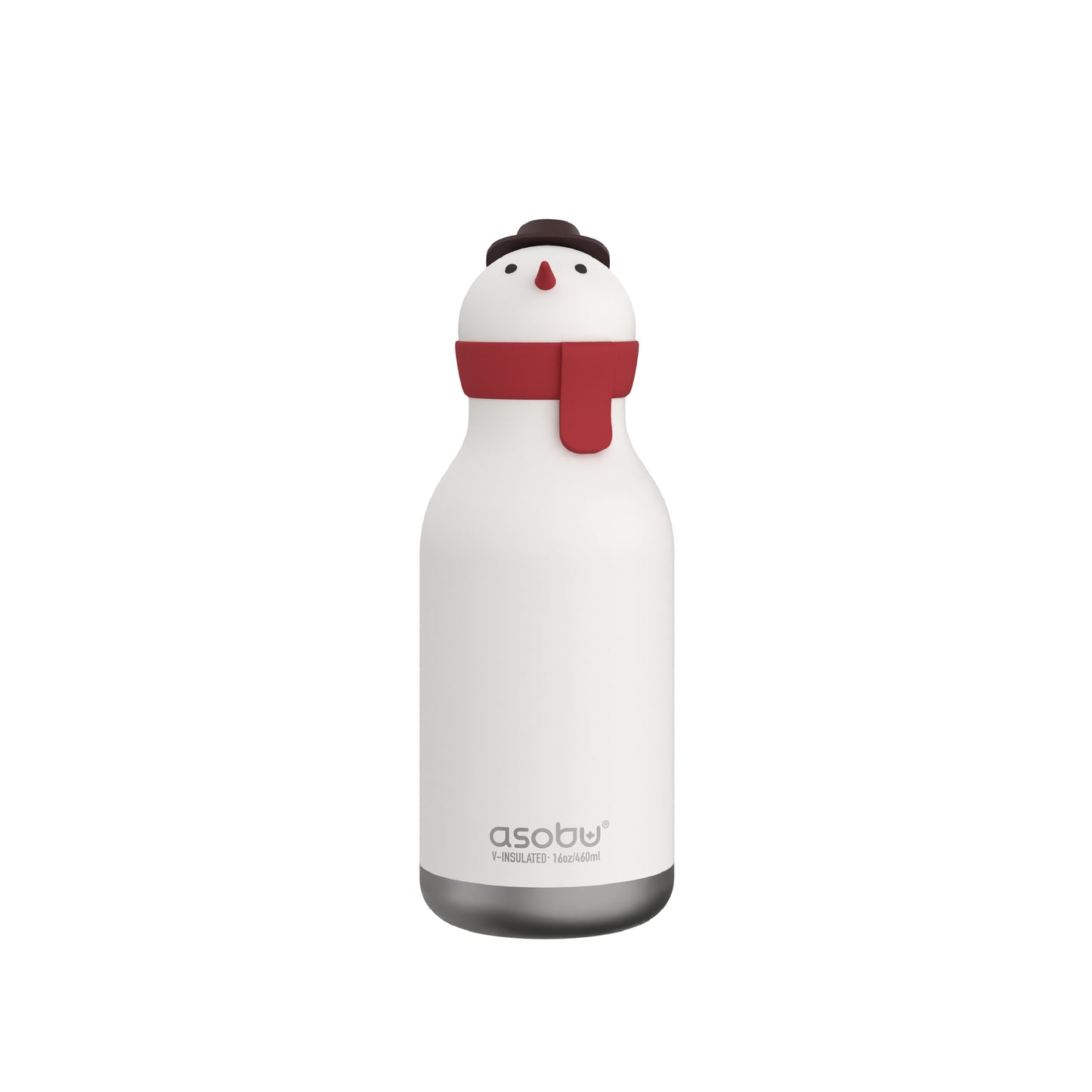 Front view of Snowman Bestie Bottle by Asobu