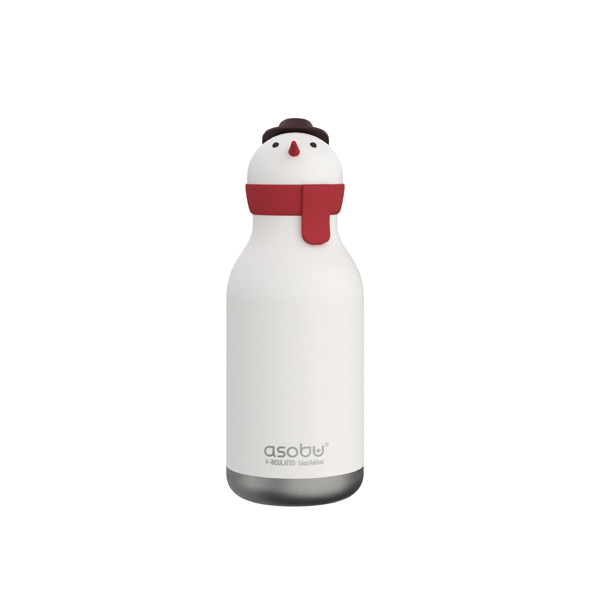 Front view of Snowman Bestie Bottle by Asobu