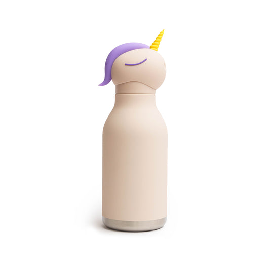 Image of Unicorn Bestie Bottle by Asobu, shown from the side.