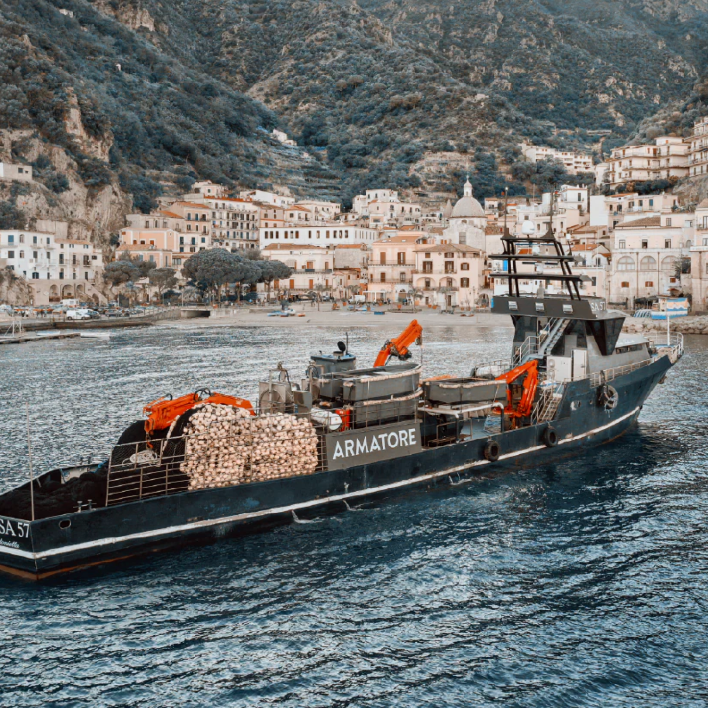 The Armatore anchovie fishermen of the Amalfi coast, Italy