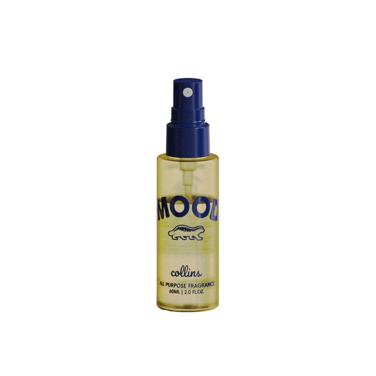 A travel sized bottle of yuzu scented mood water by collins.