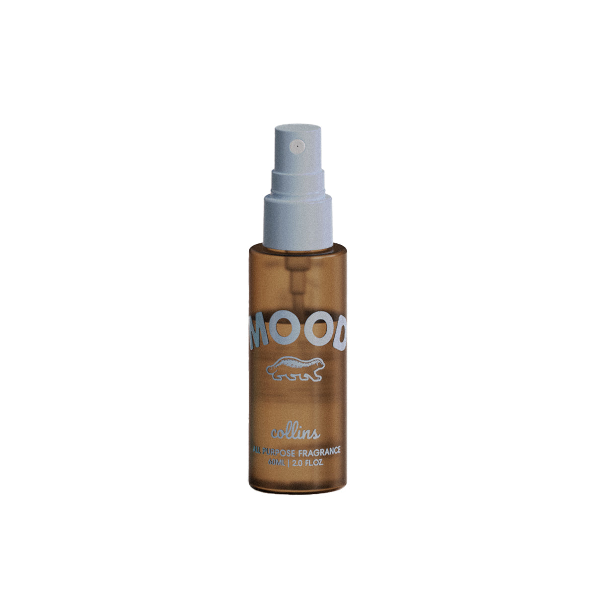 A travel sized bottle of scottish juniper scented mood water by collins.