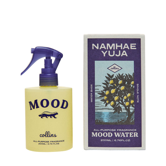Collins Yuja 200ml water based Mood Water with spray bottle and packaging