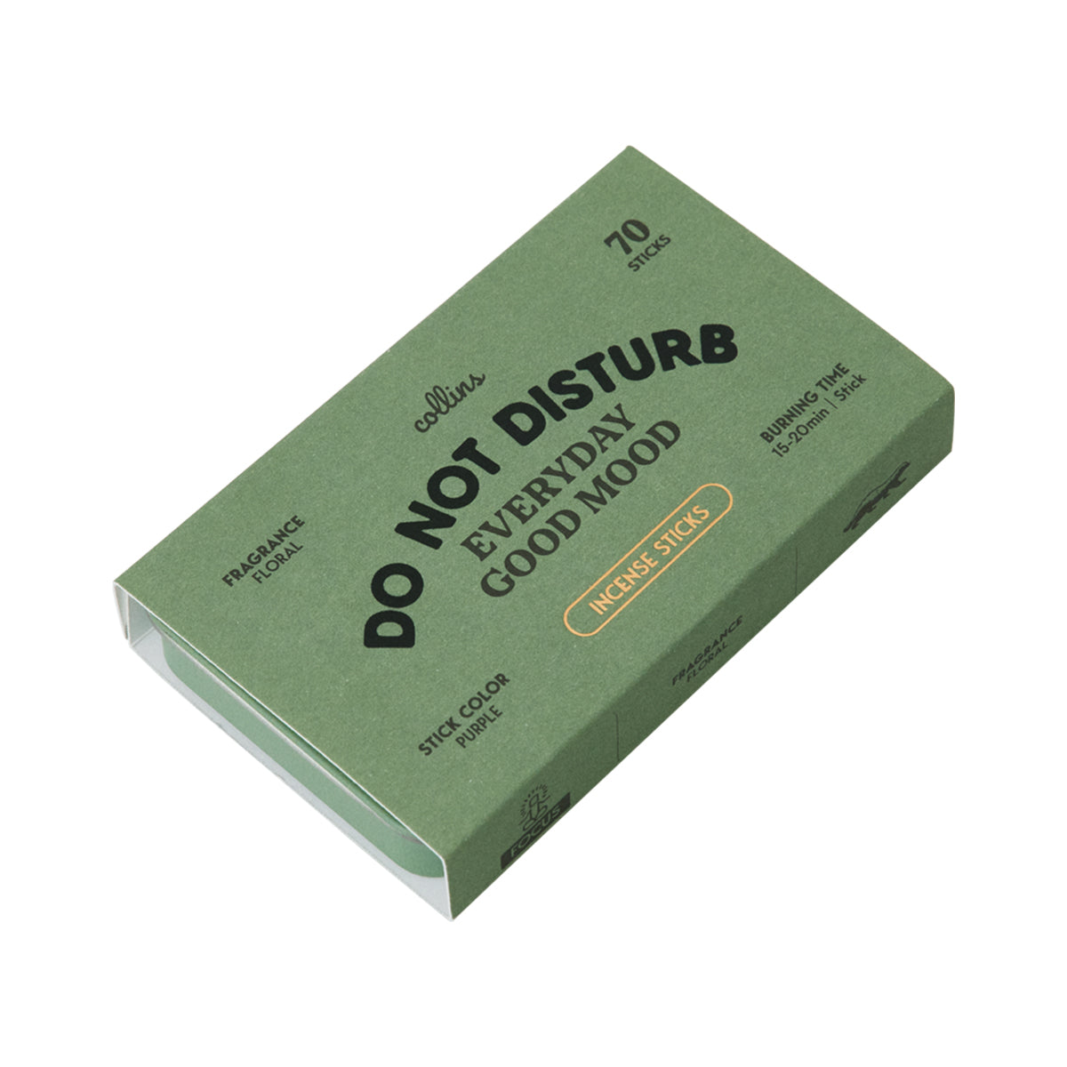 Collins 'Do Not Disturb' natural incense sticks in packaging on white background