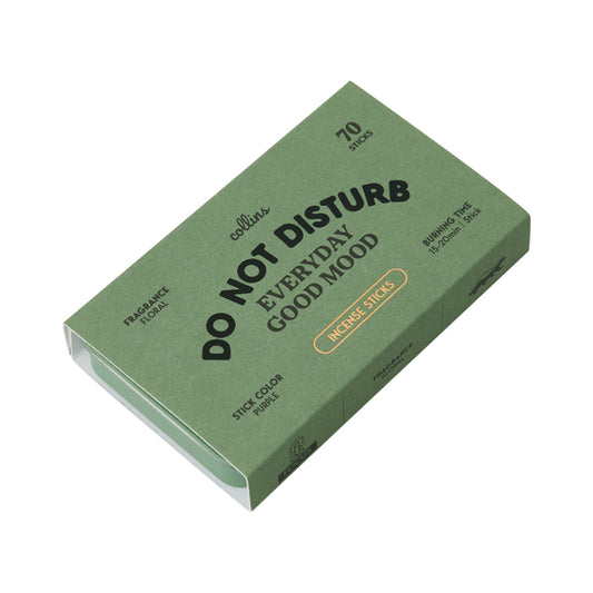 Collins 'Do Not Disturb' natural incense sticks in packaging on white background