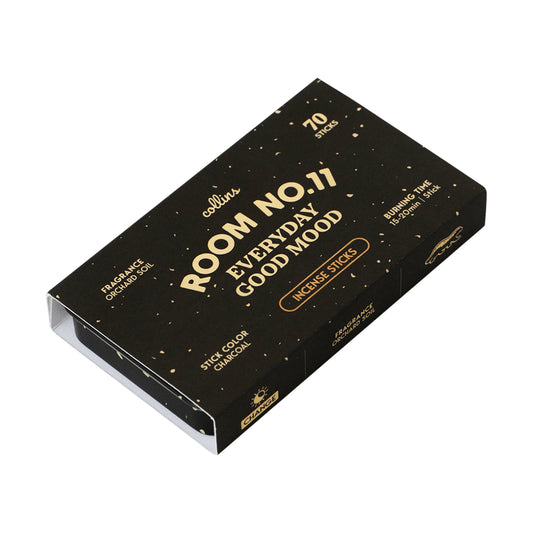 Collins 'Room No. 11' natural incense sticks in packaging on white background