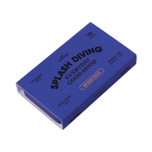 Collins 'Splash Diving' natural incense sticks in packaging on white background