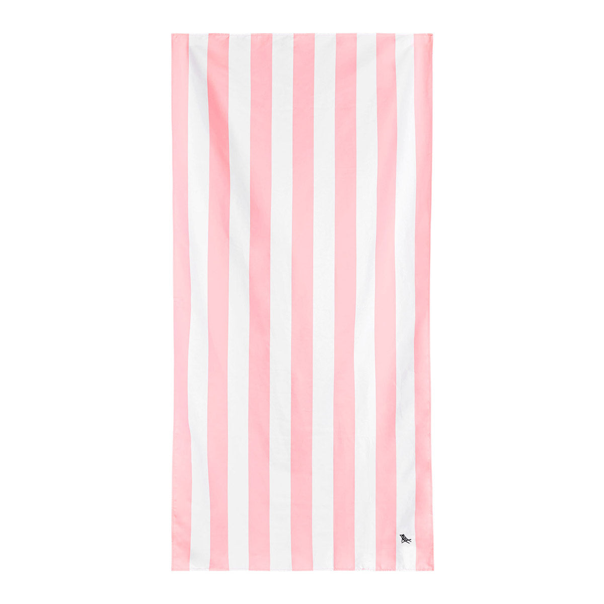 Dock and Bay malibu pink XL striped beach towel open 