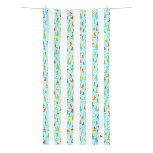 Dock and Bay kids oh-bouy M beach towel open 