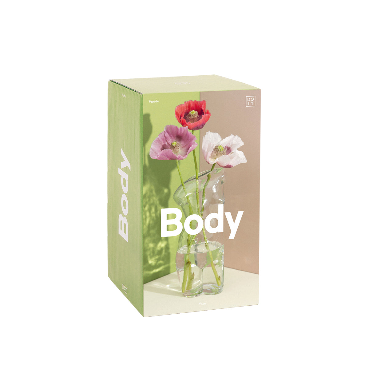 Box of Doiy glass body vase 