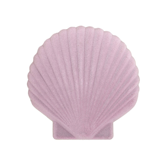 Top of closed DOIY lilac velvet venus jewelry box on white background