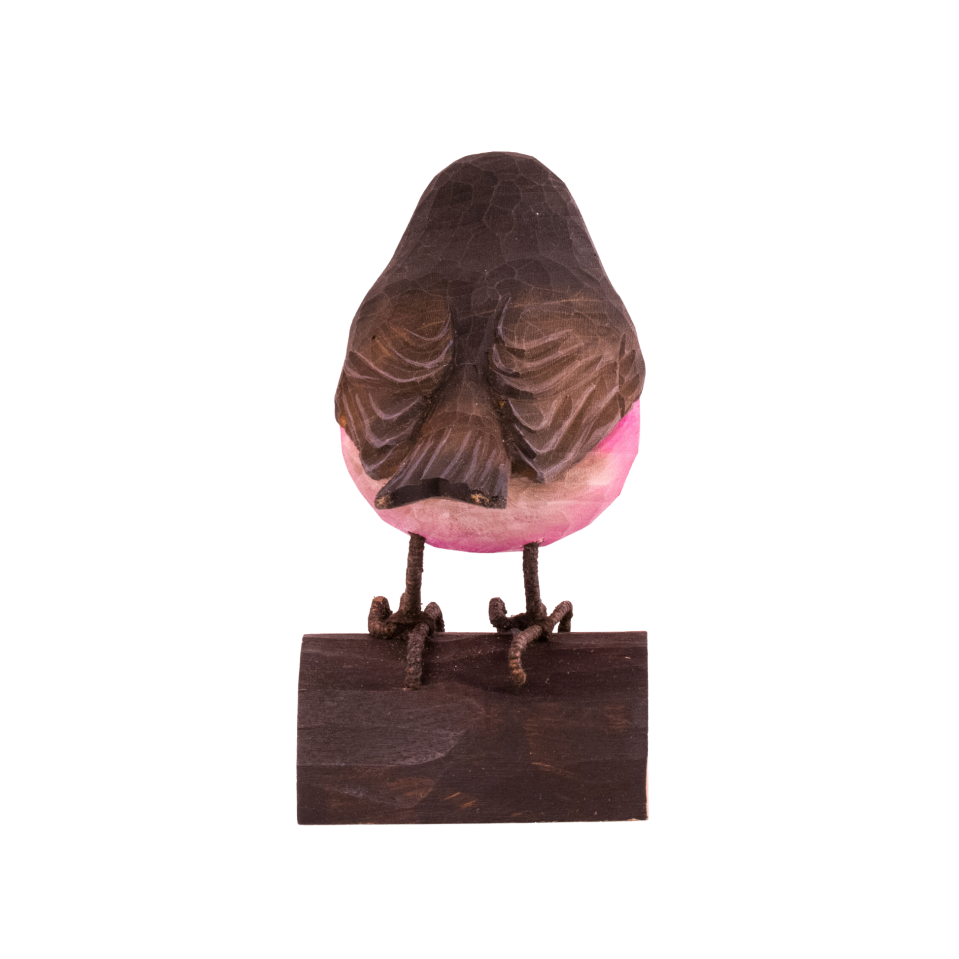 Wildlife Garden Deco Bird Small Pink Robin out of packaging back view