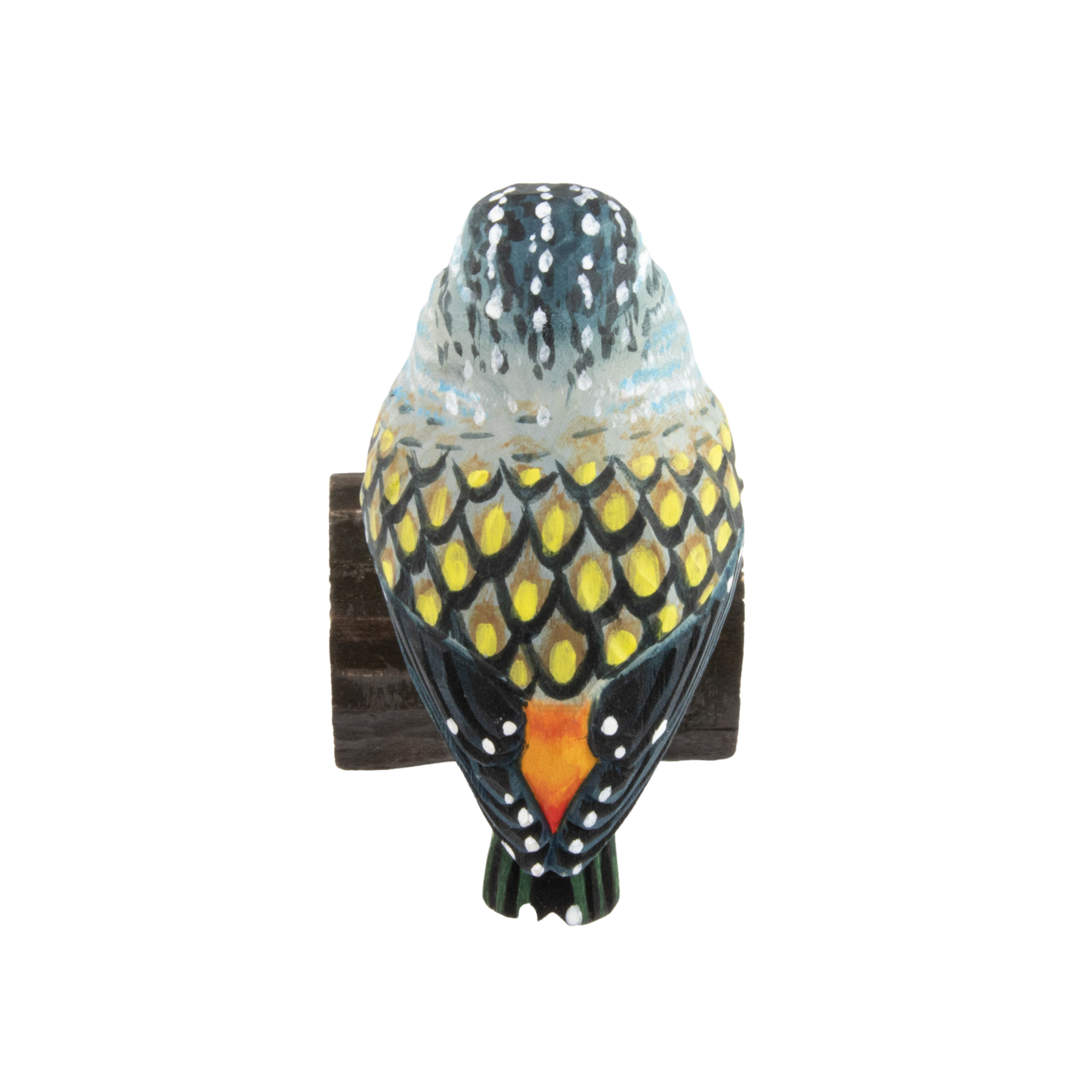 Wildlife Garden Deco Bird Small Spotted Pardolote out of packaging back view 