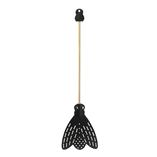 Essey fly-fly black swatter on white background