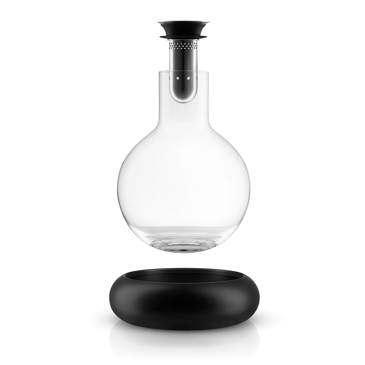 Image showing all parts of Eva Solo's Cool Wine Decanter separately, to show how it sits together