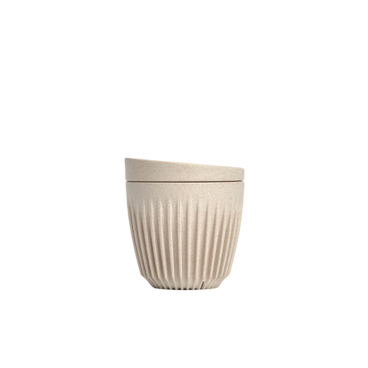 HuskeeCup 6oz with Lid Natural out of packaging